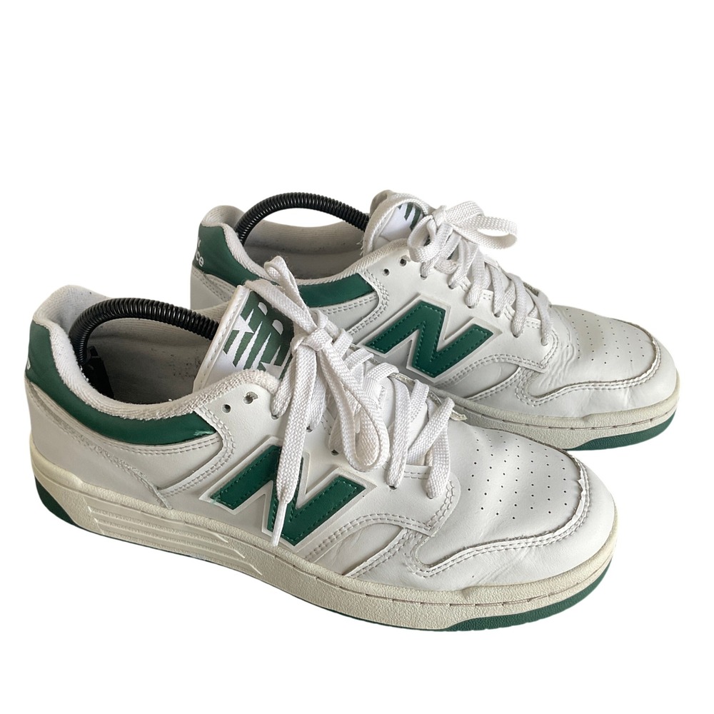 New Balance 480 White Green Leather Low Top Sneakers BB480LNG Mens 9